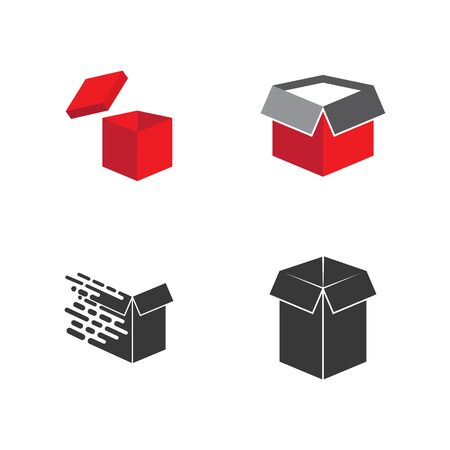 Gift box icon Vector Illustration design Logo templateのイラスト素材