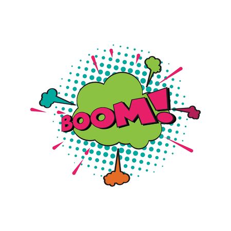 Comic Text, Pop Art style.Cartoon sound effect illustrationのイラスト素材