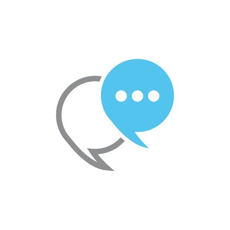 Buble chat icon Vector Illustration design Logo templateのイラスト素材
