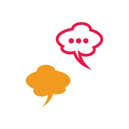 Buble chat icon Vector Illustration design Logo templateのイラスト素材
