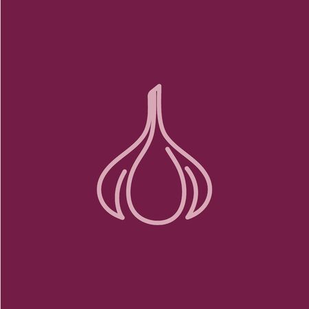 Garlic vector icon illustration design templateのイラスト素材