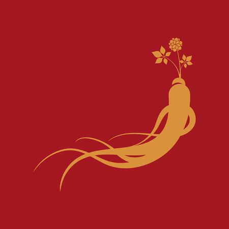 Ginseng vector icon illustration design templateのイラスト素材