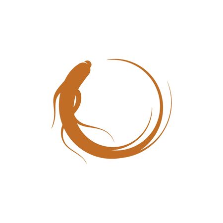 Ginseng vector icon illustration design templateのイラスト素材