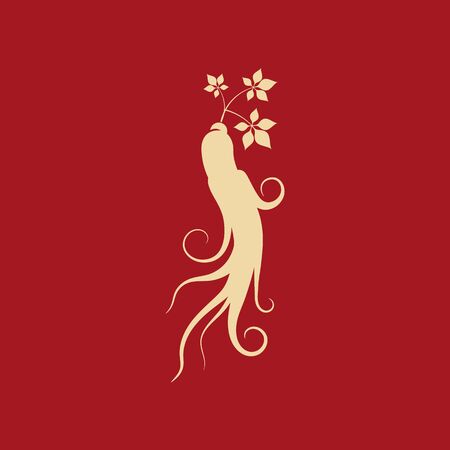 Ginseng vector icon illustration design templateのイラスト素材