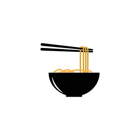 Noodler icon Vector Illustration design Logo templateのイラスト素材