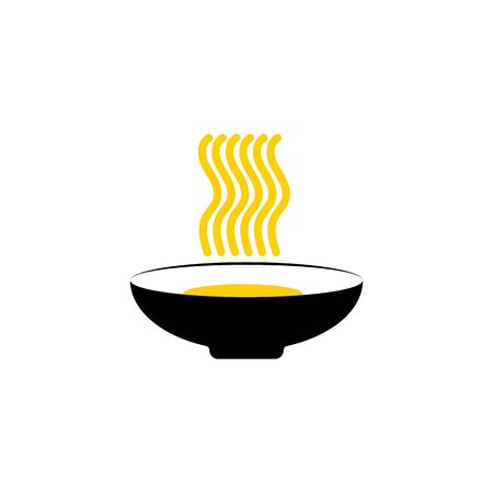 Noodler icon Vector Illustration design Logo templateのイラスト素材