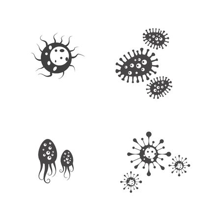 Virus vector illustration icon template designのイラスト素材