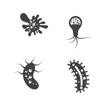 Virus vector illustration icon template designのイラスト素材