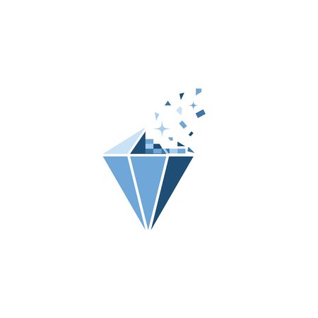 Diamond Logo Template vector icon illustration designのイラスト素材