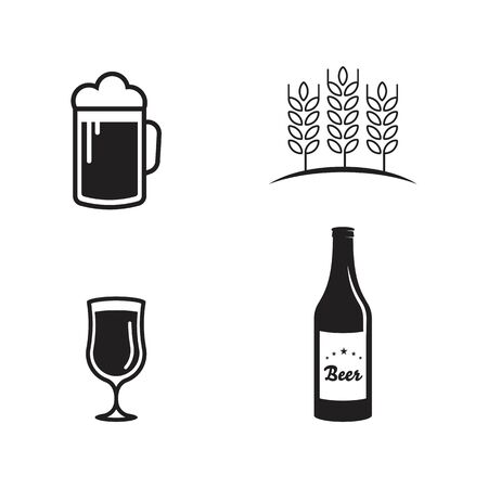 Beer craft vector illustration design templateのイラスト素材
