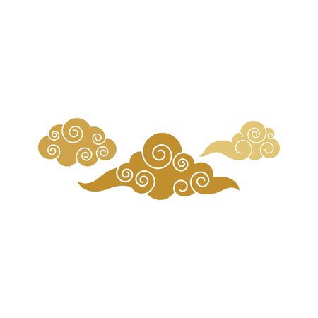 Chinese Cloud template vector icon illustration designのイラスト素材