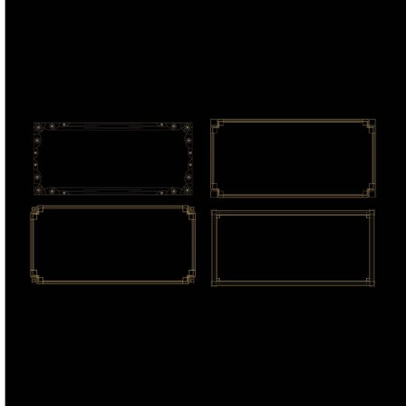 Art deco icon Vector Illustration design Logo templateのイラスト素材