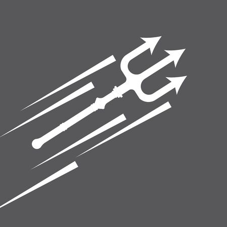 Trident Logo Template vector icon illustration design