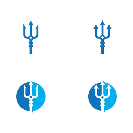 Trident Template vector icon illustration designのイラスト素材