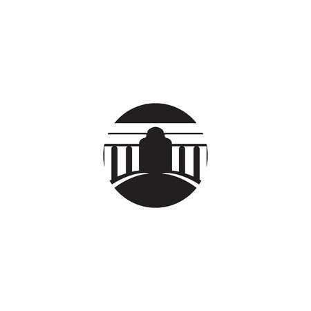 Column icon Template vector illustration designのイラスト素材