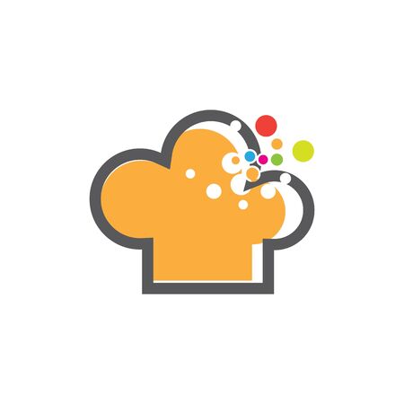 hat chef logo template vector illustrationのイラスト素材