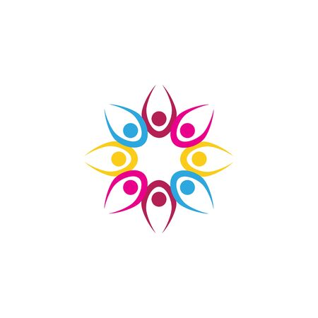 Community, network and social icon design templateのイラスト素材