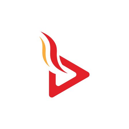 Play icon vector illustration design templateのイラスト素材