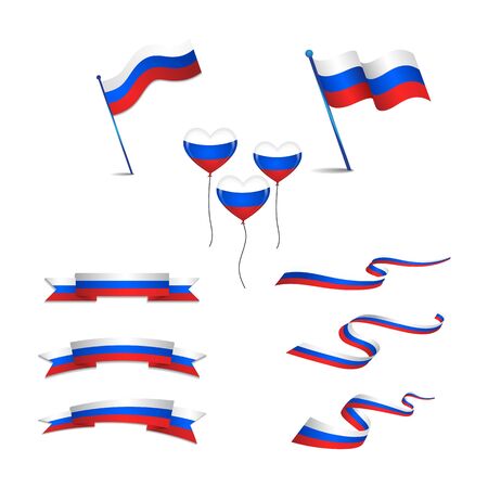 russia day element Vector design templateのイラスト素材