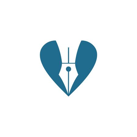 Pen icon template Vector illustration designのイラスト素材
