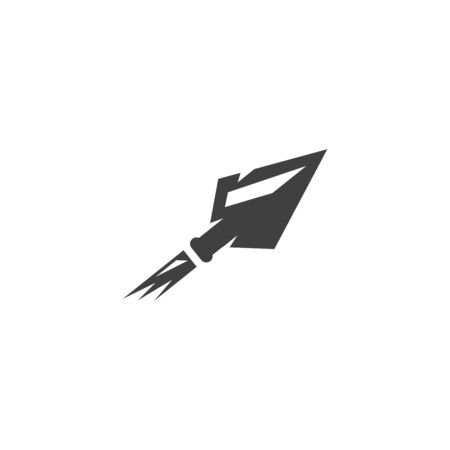 Spear vector illustration icon Template designのイラスト素材