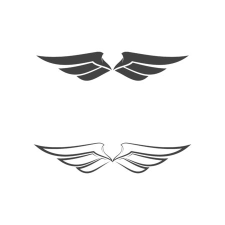 Falcon wing icon Template vector illustration designのイラスト素材