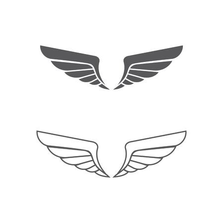 Falcon wing icon Template vector illustration designのイラスト素材