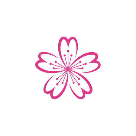 flower vector icon design template illustrationのイラスト素材
