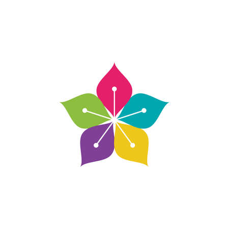 flower vector icon design template illustrationのイラスト素材