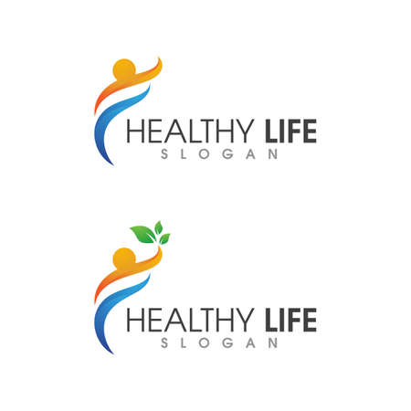 Human character logo sign illustration vector designのイラスト素材