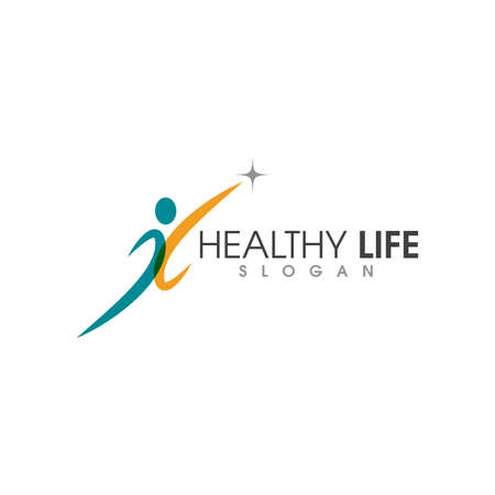 Human character logo sign illustration vector designのイラスト素材