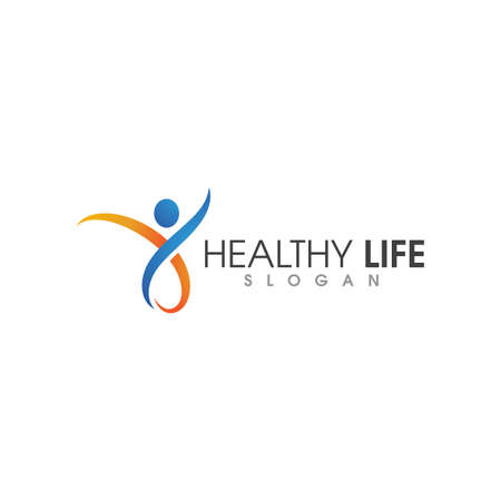 Human character logo sign illustration vector designのイラスト素材