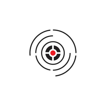 Target Vector icon illustration design templateのイラスト素材