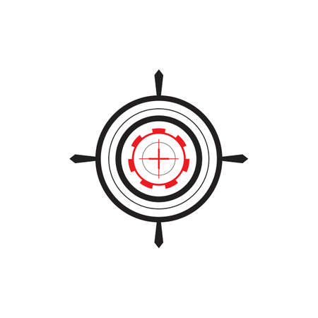 Target Vector icon illustration design templateのイラスト素材