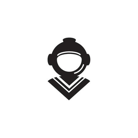 astronaut Vector icon illustration design templateのイラスト素材