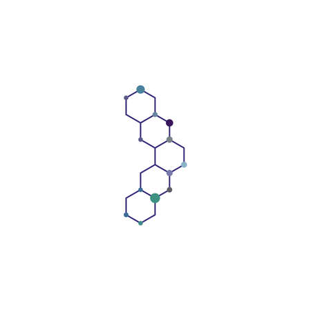 Molecule symbol template vector illustration designのイラスト素材