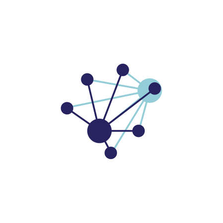 Molecule symbol  template vector illustration designのイラスト素材