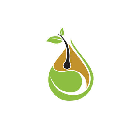 Hair treatments icon illustration template designのイラスト素材