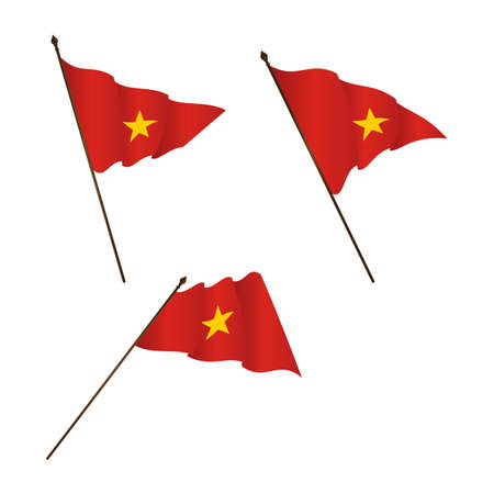 Independence Day of Vietnam icon illustration designのイラスト素材