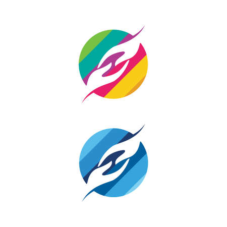 Hand Care icon Template vector illustration designのイラスト素材