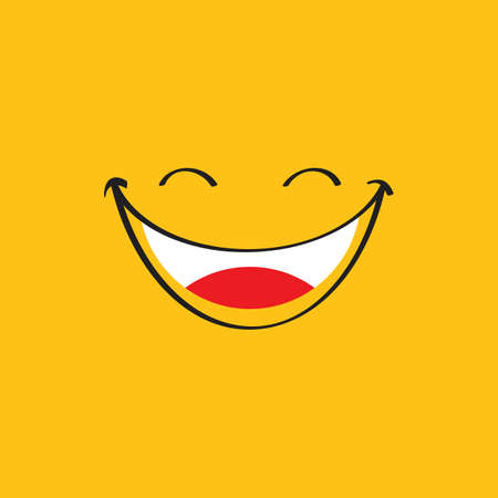Smile emotion icon vector illustration design templateのイラスト素材