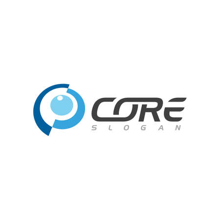 C Letter Core icon vector illustration design templateのイラスト素材