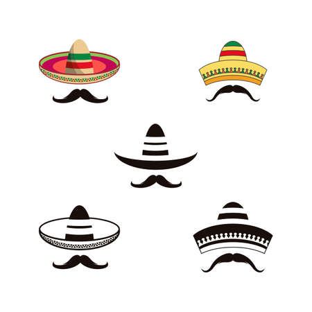 Mexico hat icon vector illustration design templateのイラスト素材