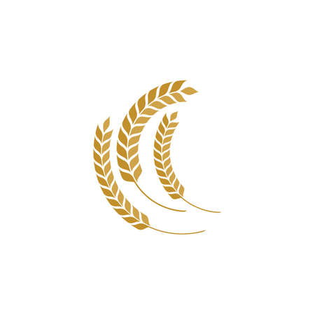 Agriculture wheat vector icon design illustrationのイラスト素材