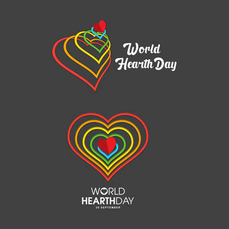 World hearth day vector illustration design templateのイラスト素材