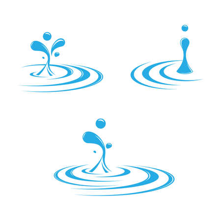 water splash icon vector illustration design templateのイラスト素材
