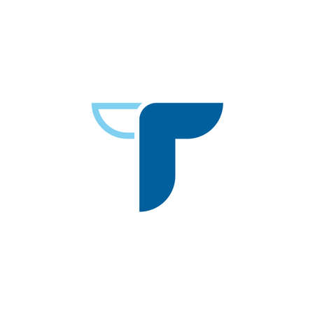 T Letter Vector icon design illustration Templateのイラスト素材