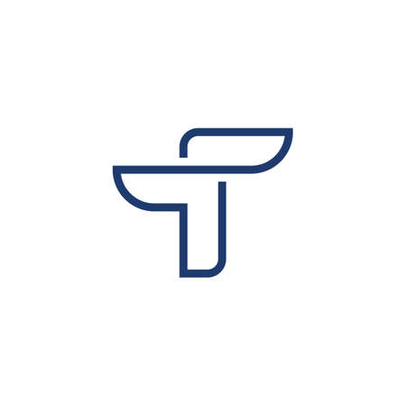 T Letter Vector icon design illustration Templateのイラスト素材
