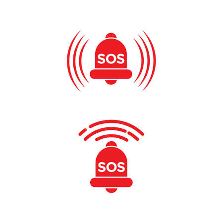 SOS Vector icon design illustration Templateのイラスト素材