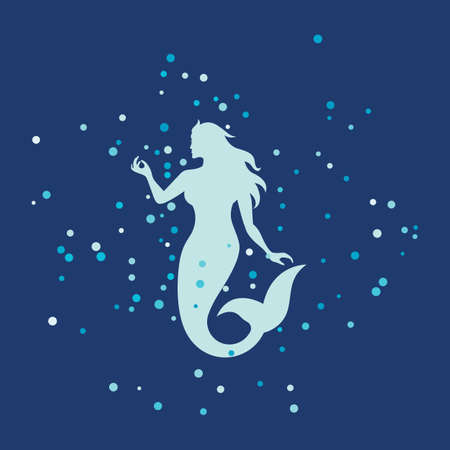 Mermaid vector illustration design templateのイラスト素材